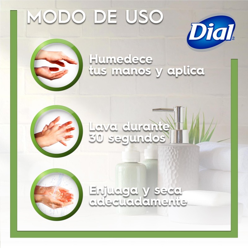 DIAL Repuesto de jabón líquido para manos, Uva & Pera,