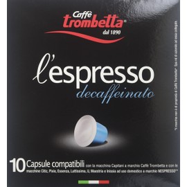 Trombetta l'espresso Decaffeinato, (Pack of 8)