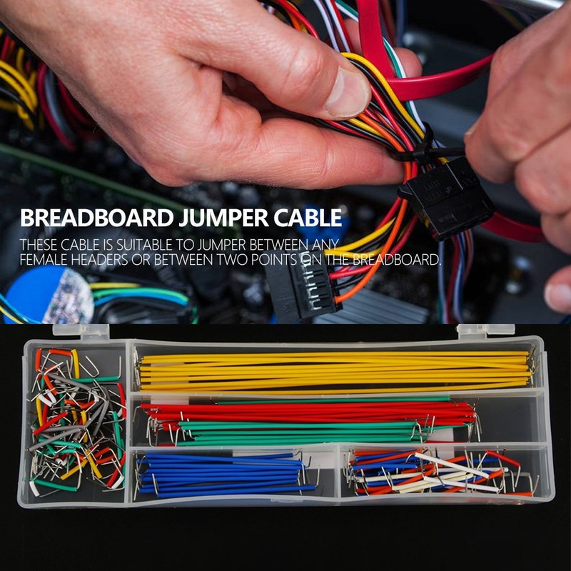 140Pcs Breadboard Jumper Wire, Acogedor Solderless Breadboard Jumper Cable Wire