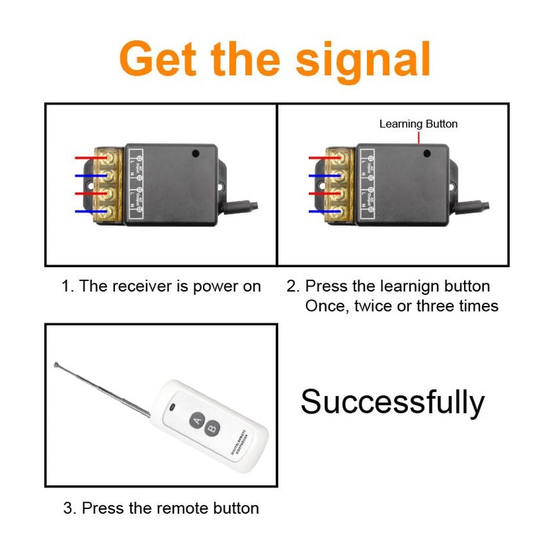 QIACHIP 30A Relay Wireless Remote Switch, AC 110V 120V 240V