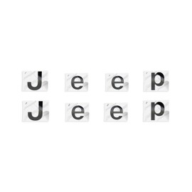 Reflective Concepts 2021-2024 Jeep Grand Cherokee L (3-Row) Hood and Liftgate Jeep Emblem Overlay Decal Stickers - (Color: Flat Black)