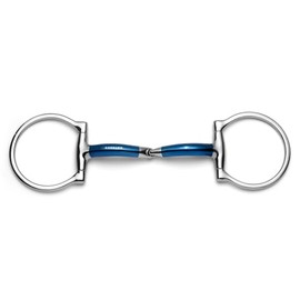 Cavalon D-Ring Locking Single Joint Sweet Iron Snaffle Bit (5.25")