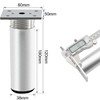 Rusoz 4Pcs Adjustable Furniture Legs,Metal Table Legs 100 mm Matt