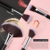 Solve Juego Brochas Maquillaje Piezas Pinceles Profesionales Mango Madera Base