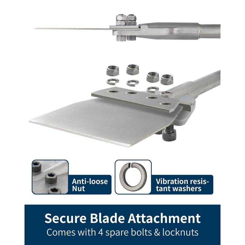 SDS Max Floor Scraper with Replaceable Blade, Firecore 6 Inch