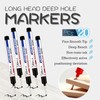 DYULJS 20PCS Long Head Deep Hole Markers, 20mm Deep Reach,