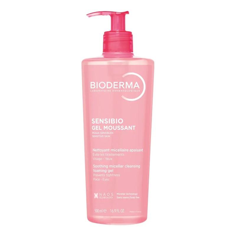 Bioderma Sensibio Gel Moussant Micelar, Limpieza Suave para Piel Sensible,