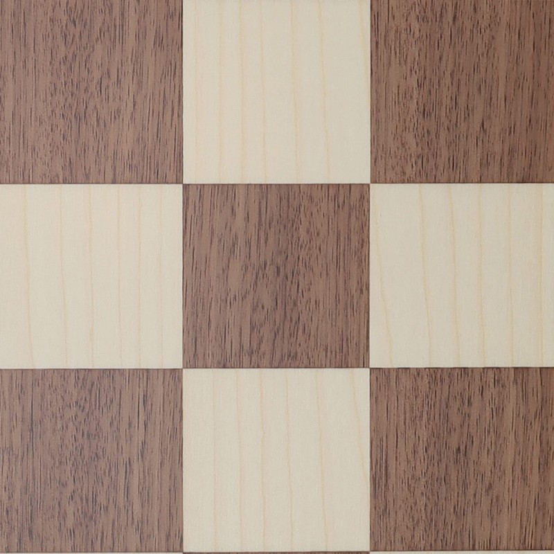 WE Games Walnut and Sycamore Wooden Chess Board Only 21.25