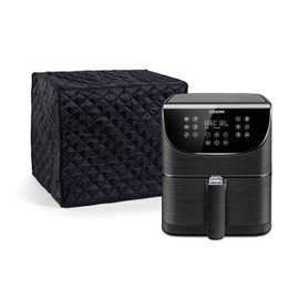 Covermates Keepsakes - Air Fryer/Deep Fryer Cover - Dust Protection - Stain Resistant - Washable - Appliance Cover, Black