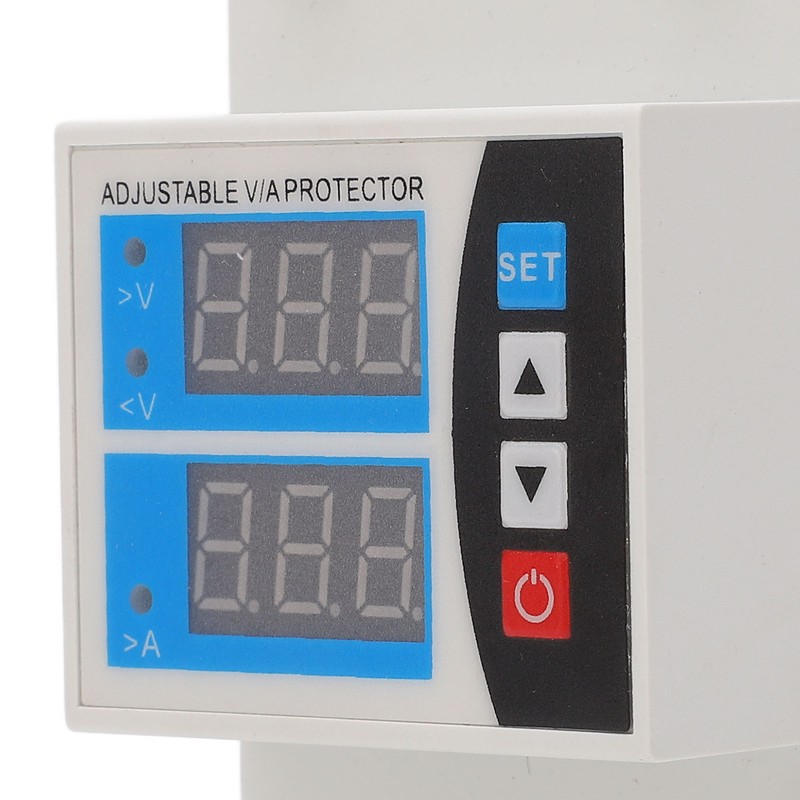 Over Under Voltage Protector Current Limit Din Rail Adjustable 2