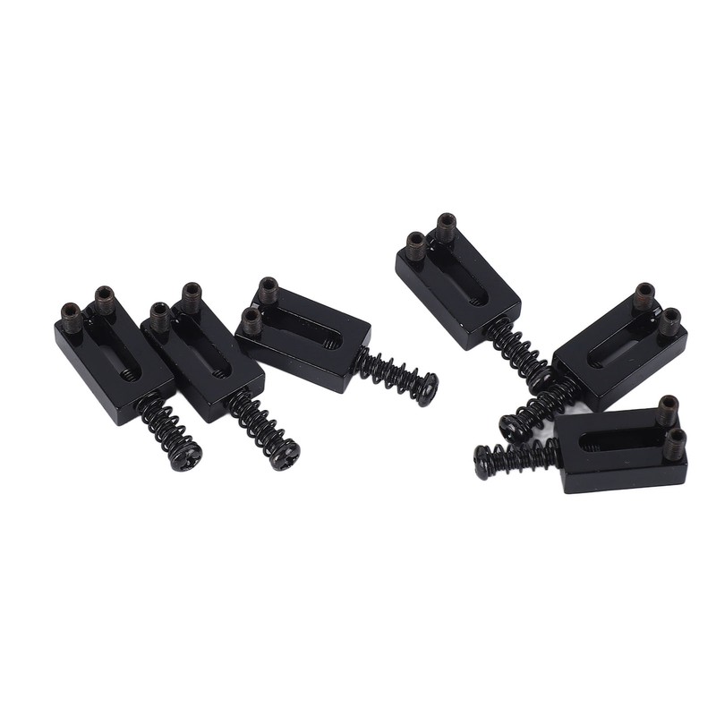 6 Pcs Electric Guitar Bridge Saddle Standard Zinc Alloy Guitar