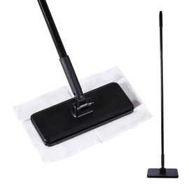 Eyliden Floor Wiper Main Unit, Hardwood Floor Wiper, Touchless Wiper, Cloth Mop, One-Touch Mop, Detaches in 1 Second, Automatically Clamps, Floor Mop, 2-in-1 Water-Removing Wiper, Floor Cleaning Tool
