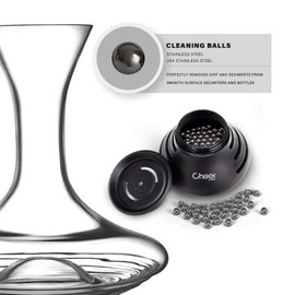 Cheer Moda 4mm Bottle Cleaner Beads, Pack of 300 Premium Reusable Cleaning Balls For Wine Decanter/Glass CHEER Containers/Wine Bottles/Carafes Rustproof Stainless Steel Pellets To Remove Dirt