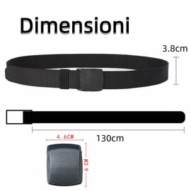Norhogo 2 Pacchi Cintura Tattica in Tela in Stile Militare da Uomo, Cintura Regolabile Tattica di Sicurezza Cintura per Sport e Caccia all’Aria Aperta Cintura Militare