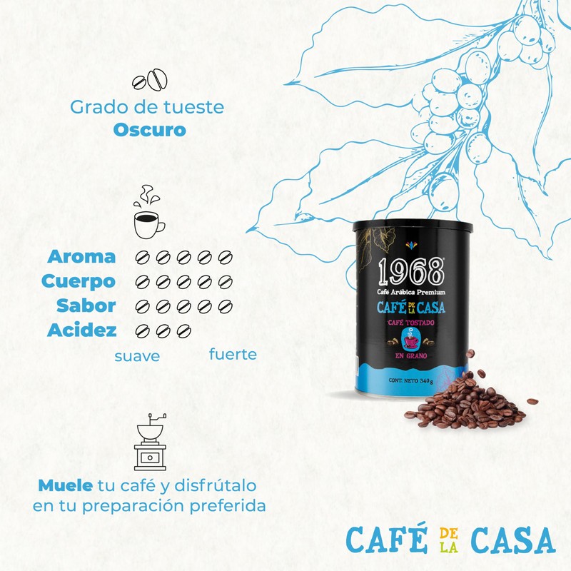 1968 - Café 1968 De La Casa en Grano 340g
