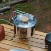 1L Camping Tea Pot, Stainless Steel Camping Kettles with Lid,