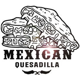 Large Vinyl Wall Decal Mexican Food Cuisine Quesadilla Kitchen Decor Stickers Mural (g8709) Black