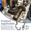 1x W11086780 Worm Gear & 1x 9709511 Gasket Kit Compatible