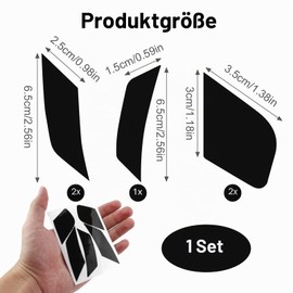5 x Reflective Stickers for Motorcycle Helmet, High Visibility and Safety Technology, Suitable for Various Helmet Models, Racing Design