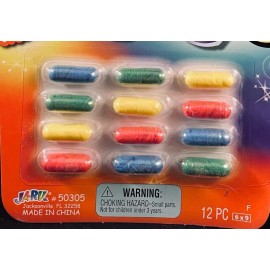 Ja-ru Magic Grow Capsules - 12 Fun Wheels - Soft Expanding Foam