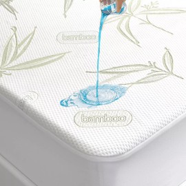 Parkdeny Cal King Size Waterproof Mattress Protector, Premium Cooling Viscose from Bam...
