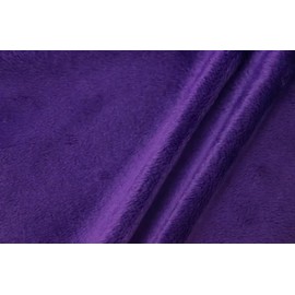 58/60 inch Purple Solid Minky Fabric by The Yard