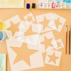 Large Star Stencil Set, 8 PCS Reusable Plastic Templates in