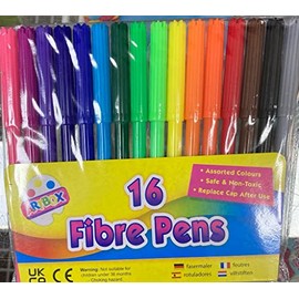 ARTBOX 16 fine tip Fibre Colouring Pens, 1090