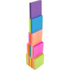 4A Sticky Notes,3 x 3 Inches,Neon Assorted,Self-Stick Notes,100 Sheets/Pad,18 Pads/Box,4