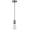 Black Nickel Ceiling Pendant Light Fitting, Twisted Braided Flex,E27 Lamp