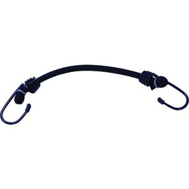 TRUSCO TBC-830-BK Bungee Cord, 0.3 x 11.8 inches (8 x 300 mm), Black