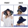 Koreshion - Sombrero de pesca reversible para mujer, con lazo