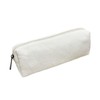 1 White Corduroy Pencil Case, Retro Pencil Case Made of