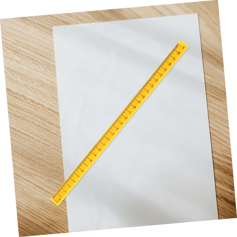 Gatuida 5Pcs Magnetic Plastic Ruler for Students Multi Function Measuring