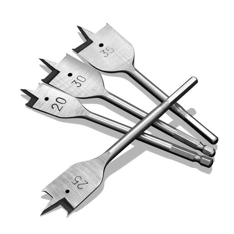 Flat Drill High-Carbon Steel Wood Flat Drill Set Woodworking Spade