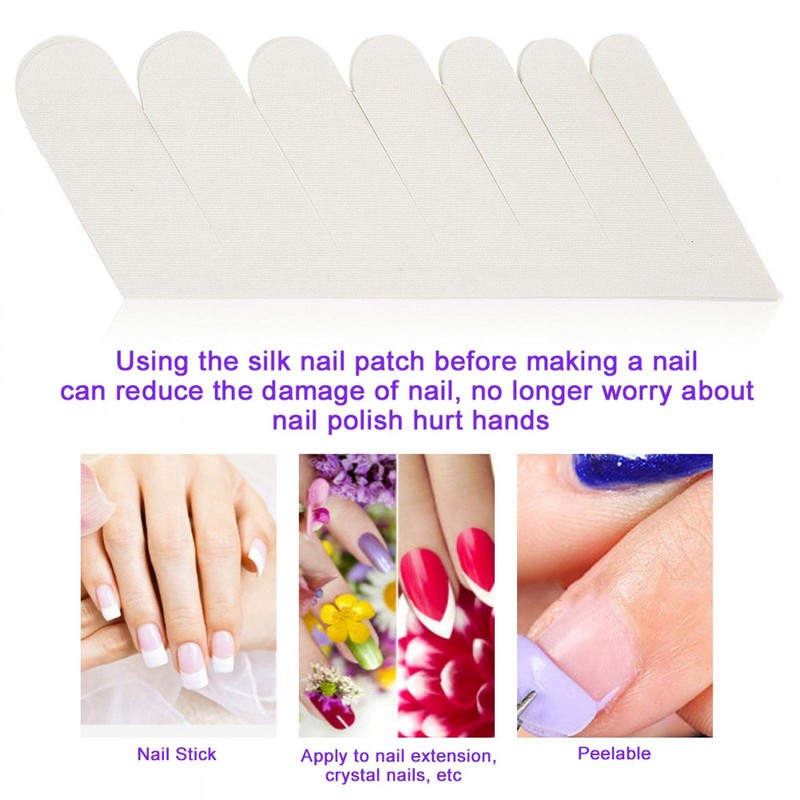 Silk Nail Wraps, 6pcs Nail Repair Fiberglass Silk Wrap Self