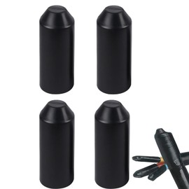 Heat Shrink Tube Heat Shrink Caps 10 mm Warm Shrink End Cap Waterproof Insulation Protection for Cable End Pack of 4 (10 mm)