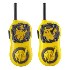 eKids Pokemon Walkie Talkies Pikachu Toys FRS Walkie Talkies for Kids Long Range Static Free Easy to Use For Indoor and Outdoor Games