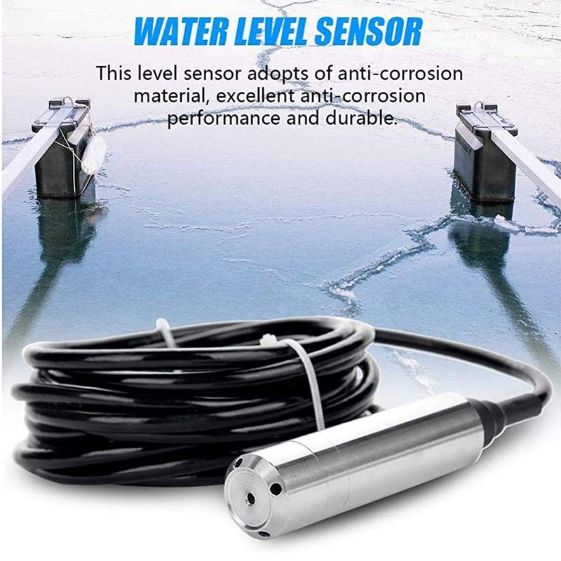 INTBUYING 4-20mA Smart Water Level Sensor Detector 0-20m Pressure Range