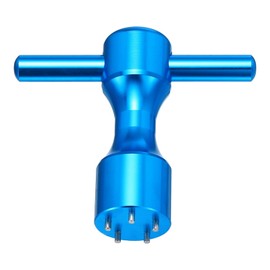 HARFINGTON Golf Weight Screw Wrench Tool Aluminum Alloy 5 Pin Hole Golf Club Putter Heads Wrench Replacement Putter Weight Wrench Tool for Studio Select Button Back Putter, Light Blue