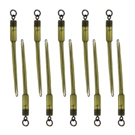 CENPEK 10pcs Carp Fishing Swivels PVA Tube Bags Stems Fishing Wire Connector Carp Fishing Accessories For Lead Insert End Terminal Connector Tackle Fishing Feeder Pole Sticks