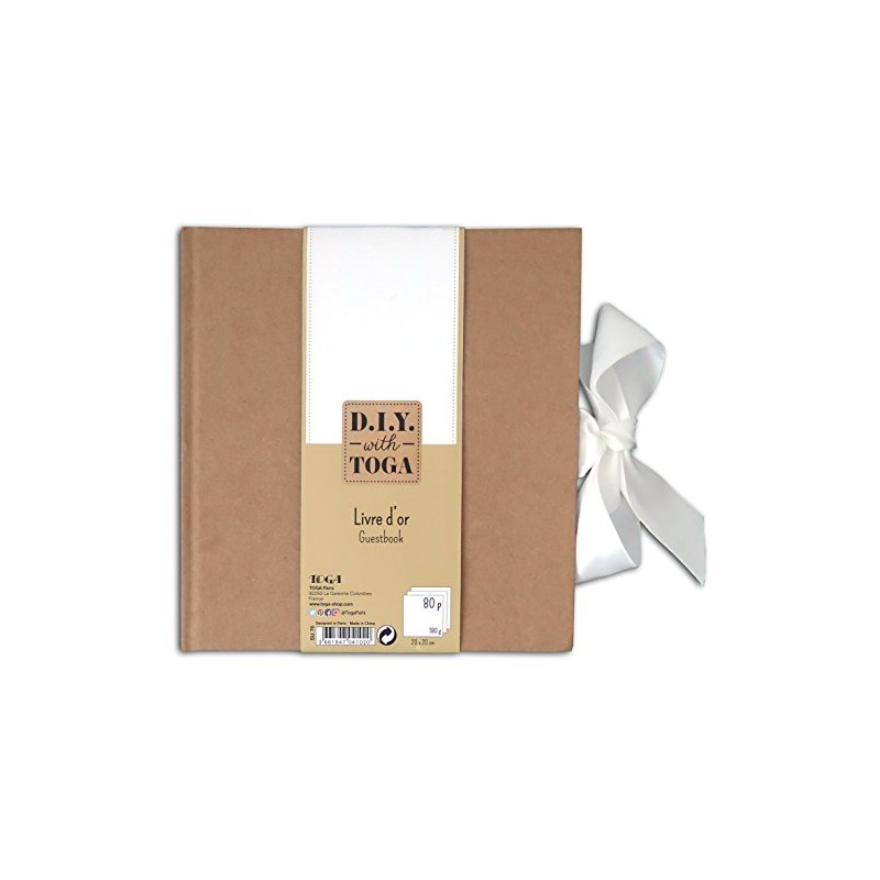 Draeger Paris 1886 Mariage Guest Book, Paper, Light Brown (Kraft