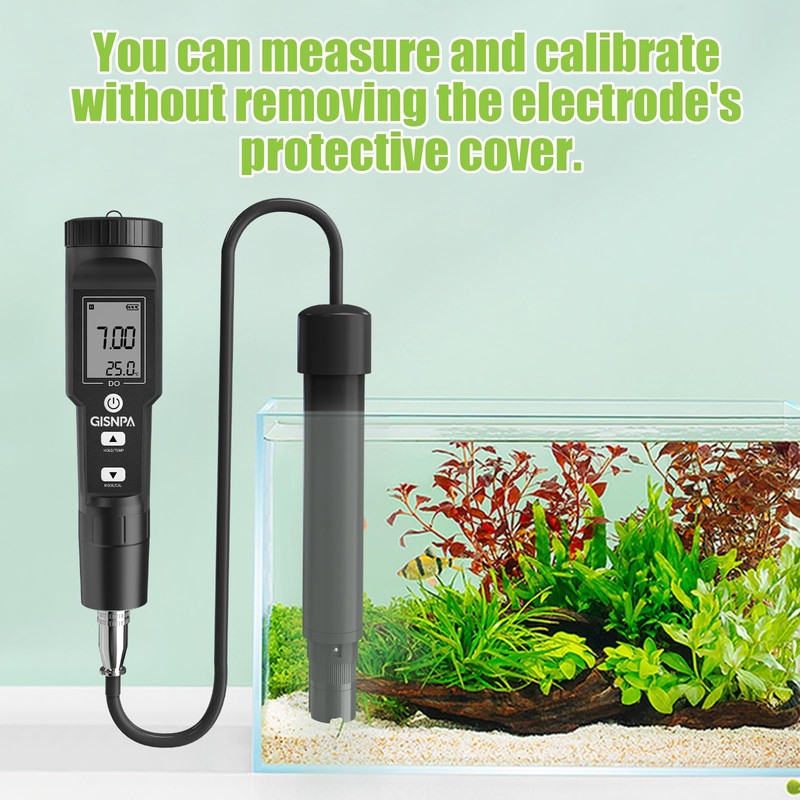 GISNPA Dissolved Oxygen Meter with ATC, 0-40.00 mg/L Measurement Range,