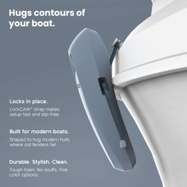 MISSION Boat Gear Sentry 2.0 Boat Dock Fender Bumper (Storm, 2 Piece)