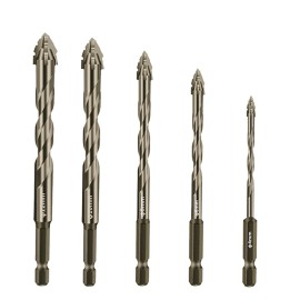 WOYUOSN 5-PCS High-Strength Eccentric Twist Drill Bit, Masonry Drill Bits for...