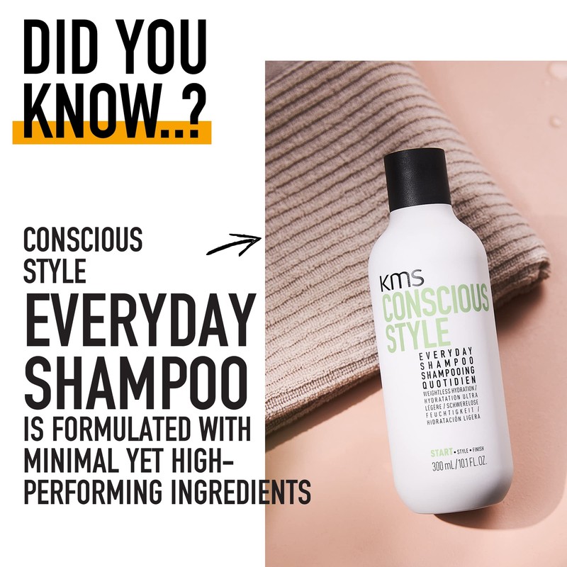 KMS CONSCIOUSSTYLE, Everyday Shampoo for All Hair Types, 300 ml