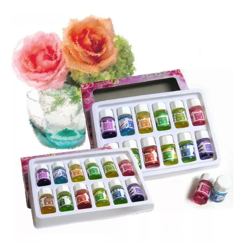 Clicmania Pack 12 Esencias Aromaticas Para Difusor Aromaterapia Spa
