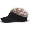 Carocak Sun Visor with Wig, Fun Goods, Golf, Outdoors, Hat,
