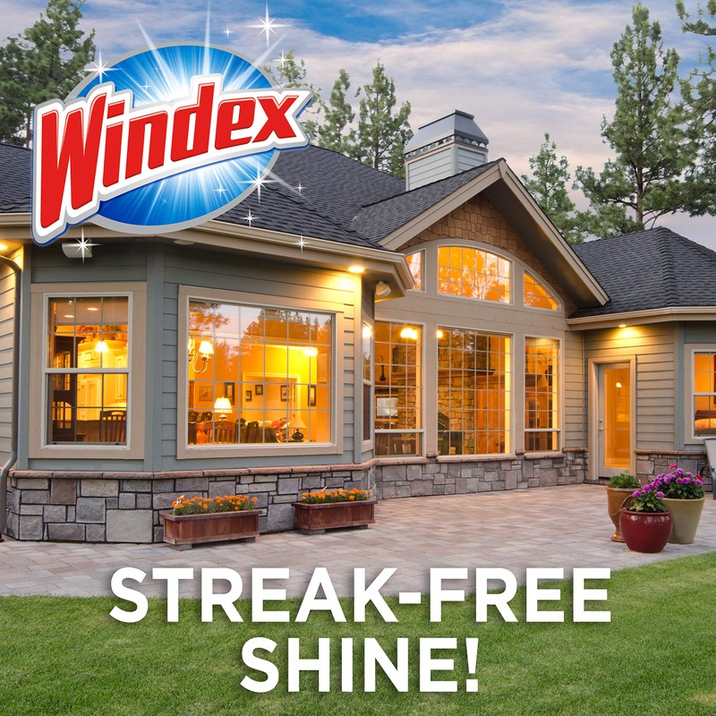 Windex Outdoor Window and Glass Cleaner for Hose Ammonia Free,