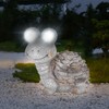 Outdoor Solar Powered Figurine Decorative Light Resin Tortoise Ornament for